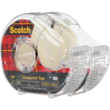 Scotch® Transparent Tape Dispenser Pack 3/4" (19mm x 32.9m) 2/pkg