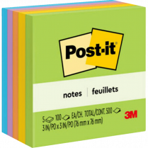 Post-it® Notes 3" x 3" Floral Fantasy 5/pkg
