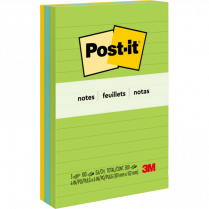 Post-it® Notes Lined 4" x 6" Floral Fantasy 3/pkg