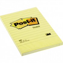 Post-it® Notes Lined 4" x 6" Yellow