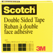Scotch® Double Sided Tape 1/2" (12.7mm x 32.9m)