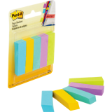 Post-it® Page Markers 1/2" x 2" 100 sheets per pad Vibrant Colours 5 pads/pkg