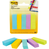 Post-it® Page Markers 1/2" x 2" 100 sheets per pad Vibrant Colours 5 pads/pkg
