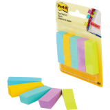 Post-it® Page Markers 1/2" x 2" 100 sheets per pad Vibrant Colours 5 pads/pkg