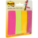 Post-it® Page Markers 1" x 3" 50 sheets per pad Ultra Colours 4 pads/pkg