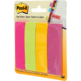 Post-it® Page Markers 1" x 3" 50 sheets per pad Ultra Colours 4 pads/pkg