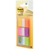Post-it® Flags 1" 20 sheets per pad Electric Glow™ Colours 3 pads/pkg