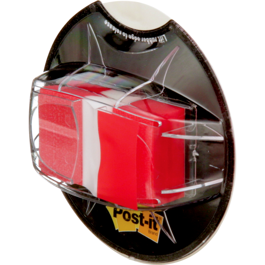 Post it Desk Grip Flag Dispenser 1 200 Flags Per Dispenser Red Monk 