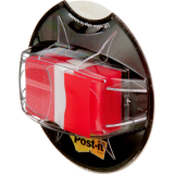 Post-it® Desk Grip Flag Dispenser 1" 200 flags per dispenser Red