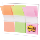 Post-it® Flags 1" 20 sheets per pad Orange, Lime and Pink 3 pads/pkg