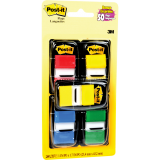 Post-it® Flags Value Pack with 50 Bonus 1" 50 flags per dispenser Assorted Colours 4 dispensers/pkg