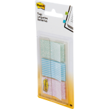 Post-it® Designer Flags 1" 20 Flags x 3 dispensers/pkg Assorted Pastel Gradient Colours 