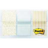 Post-it® Designer Flags 1" 20 Flags 3 dispensers/pkg Assorted Metallic Colours