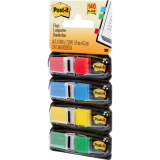 Post-it® Flags 1/2" 35 flags per dispenser Red, Blue, Yellow and Green 4 dispensers/pkg