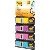 Post-it® Flags 1/2" 35 flags per dispenser Yellow, Purple, Pink and Blue 4 dispensers/pkg