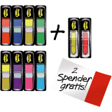 Post-it® Flags Value Pack with 48 Bonus Arrow Flags 1/2" 35 flags x 8 dispensers/pkg Assorted Colours