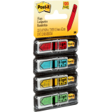 Post-it® Mini Flags Sign Here Arrow Action Set 1/2" x 1-11/16" 30 flags x 4 dispensers/pkg Assorted Colours