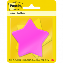 Post-it® Die Cut Notes Star 2/pkg