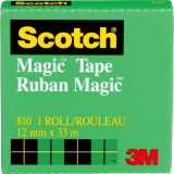 Scotch® Magic™ Invisible Tape Refill 1/2" (12.7mm x 32.9m) 2/pkg