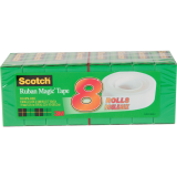 Scotch® Magic™ Invisible Tape Refill 3/4" (19mm x 25.4m) Clear 8/pkg