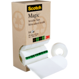 Scotch® Magic™ Invisible Tape Tower 3/4" (19mm x 33m) 14/pkg