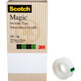 Scotch® Magic™ Invisible Tape Tower 3/4" (19mm x 33m) 14/pkg