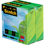 Scotch® Magic™ Invisible Tape (19mm x 22.8m) 3/4" 2/pkg