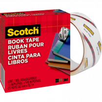 Scotch® 845 Book Tape 1-1/2" Clear