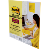 Post-it® Super Sticky Big Notes 11" x 11", Yellow, 30sheet/pad