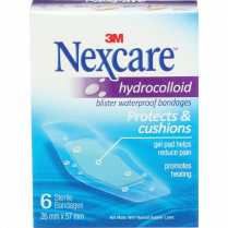 BLISTER WATERPROOF BANDAGES 6/BOX 3M NEXCARE