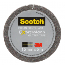 Scotch Expressions Glitter Tape Multi Coloured 15mm x 5m