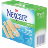 Nexcare™ Comfort Strip Bandages Assorted Sizes 80/box