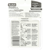 Scotch® Restickable Mounting Tabs 1" x 1" Clear 18/pkg