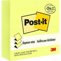 Post-it® Pop-up Notes 3" x 3" Yellow 24/pkg