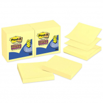 Post-it® Super Sticky Pop-up Notes 3" x 3" Yellow 6/pkg