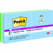 Post-it® Super Sticky Pop-up Notes 3" x 3" Oasis 6/pkg