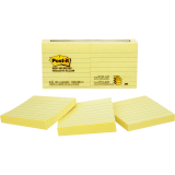 Post-it® Pop-up Notes 3" x 3" Lined Yellow 6/pkg