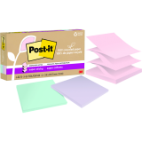 Post-it® Recycled Super Sticky Pop-Up Notes 3" x 3" Wanderlust Colours 6/pkg