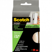 Scotch® Indoor Fasteners 3/4" x 5' White