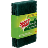 Scotch-Brite® Heavy Duty Scouring Pads 4" x 6" Green 4/pkg