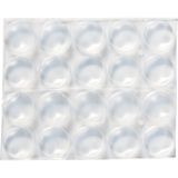 Scotch™ Self-Stick Rubber Pads 1/2" 20/pkg