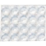 Scotch™ Self-Stick Rubber Pads 1/2" 20/pkg