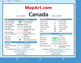 MapArt Canada Laminated Wall Map 28" x 40"