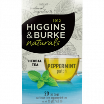 HIGGINS & BURKE TEA PEPPERMINT HERBAL 20BAGS