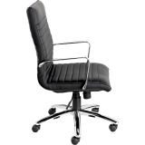 Offices to Go® Ultra Tilter Chair High Back Leather Luxhide Black