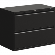 2 DRAWER LATERAL FILE ECONOMY BLACK