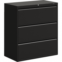 3 DRAWER LATERAL FILE ECONOMY BLACK