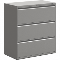 3 DRAWER LATERAL FILE ECONOMY GREY