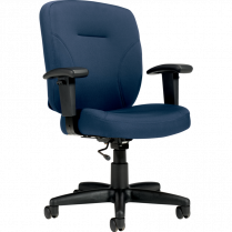 Offices To Go® Yoho Plus Task Chair with Arms Pacific Blue