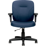 Offices To Go® Yoho Plus Task Chair with Arms Pacific Blue